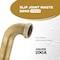 Everflow Slip Joint Waste Bend for Tubular Drain Applications, 20GA Brass 1-1/2"x24" 21924-20 - alternate 6